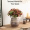 Uniquewise Farmhouse Ceramic Vase Rustic Vintage Decorative Pottery for Living Room Dining or Bedside Table Shelves Entryway and Mantel Tall Boho Centerpiece for Minimalist and Housewarming Decor